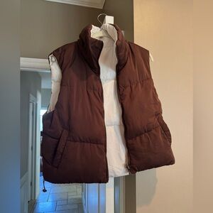 Cropped vest from Dry Goods women’s small reversible